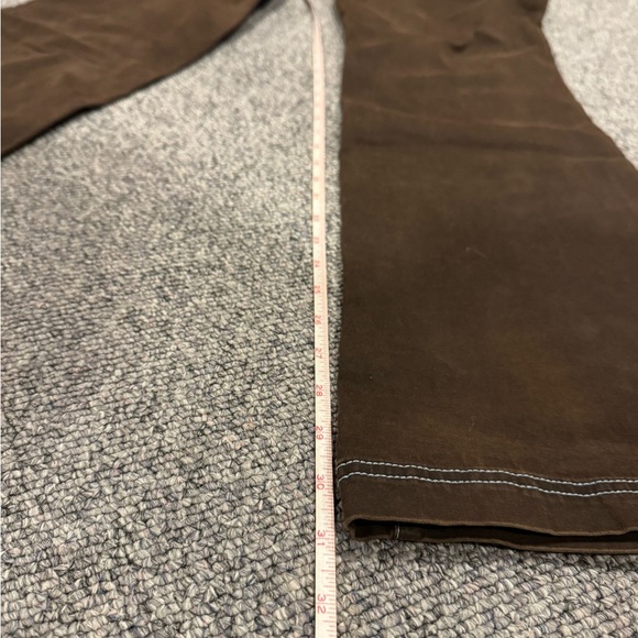 Guess Brown Flared Pants with Blue Stitching - Picture 7 of 7